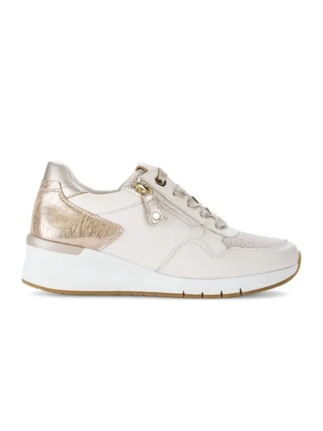 Gabor Sneakers Γυναικείο Δέρμα\Ύφασμα Μπεζ GAB/86506 52-OAK 3