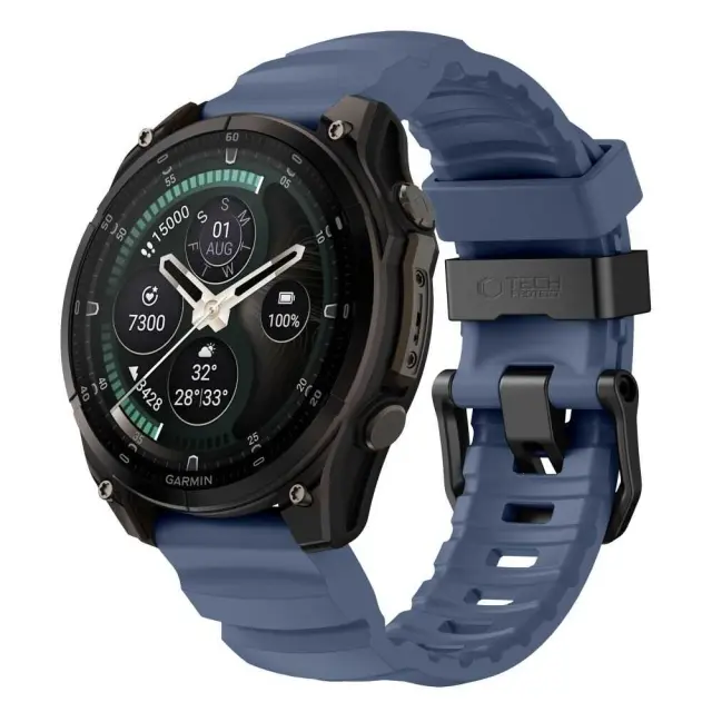 Tech-protect Motion Garmin Fenix 5 / 6 / 6 Pro / 7 / 8 / 8 Pro / E / 9 / 9 Pro (47 Mm) Nautical Blue