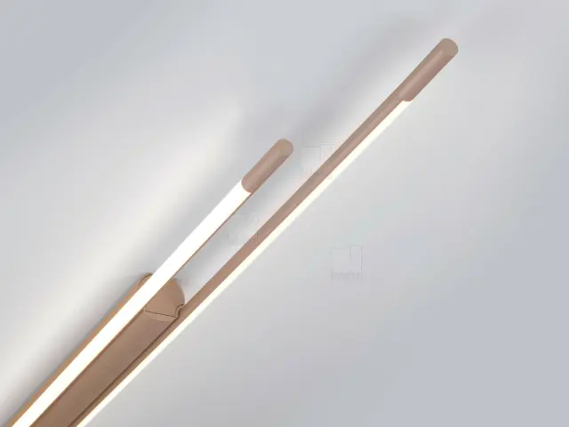 Φωτιστικό Οροφής LEDA – Μοντέρνο Σχέδιο LED Μήκος 150 cm Ρυθμιζόμενο Φωτισμό | IP20 Καφέ 2