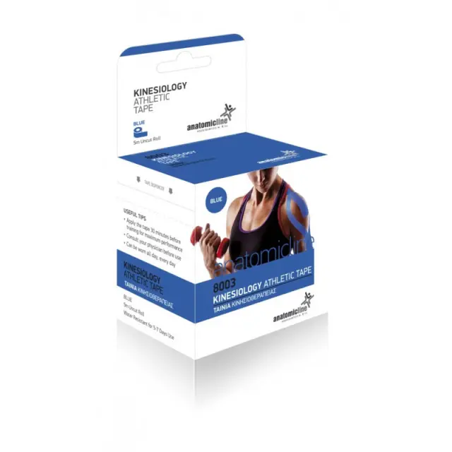 ANATOMIC LINE Kinesiology Athletic Tape Ταινία Κινησιοθεραπείας 5cm x 5m Μπλε
