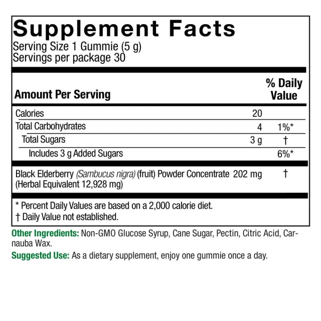 Nature's Answer Sambucus Mega Gummies 2