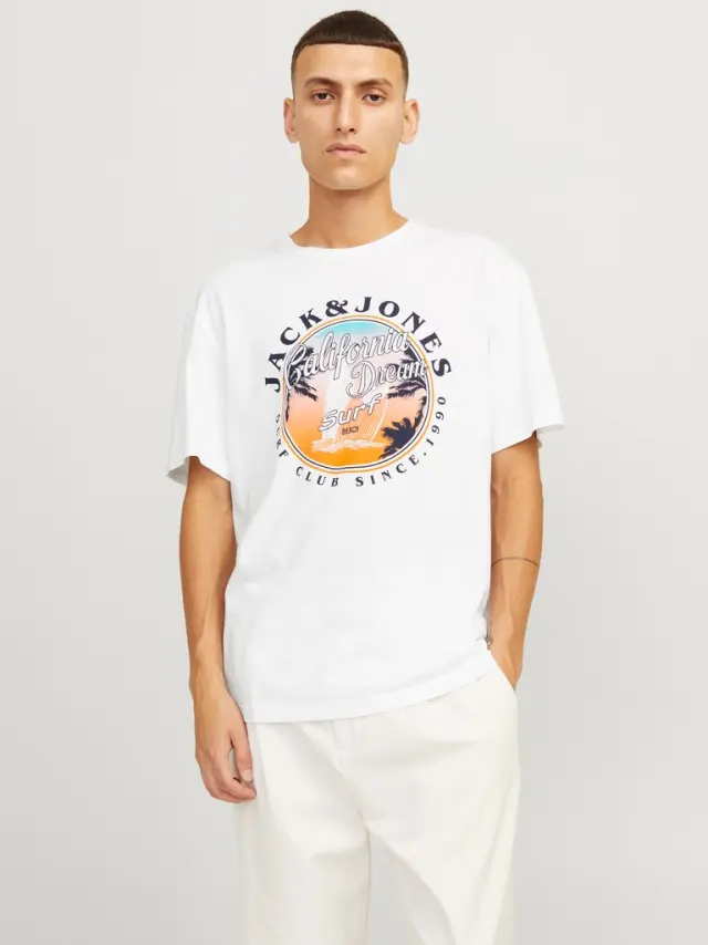 JJOWEN SUMMER TEE SS CREW NECK white - XL 2