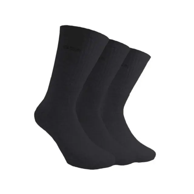 GSA Adult Aero 3 Pack Fully Cushioned Crew Socks Μαύρο 8181003-01 (GSA)