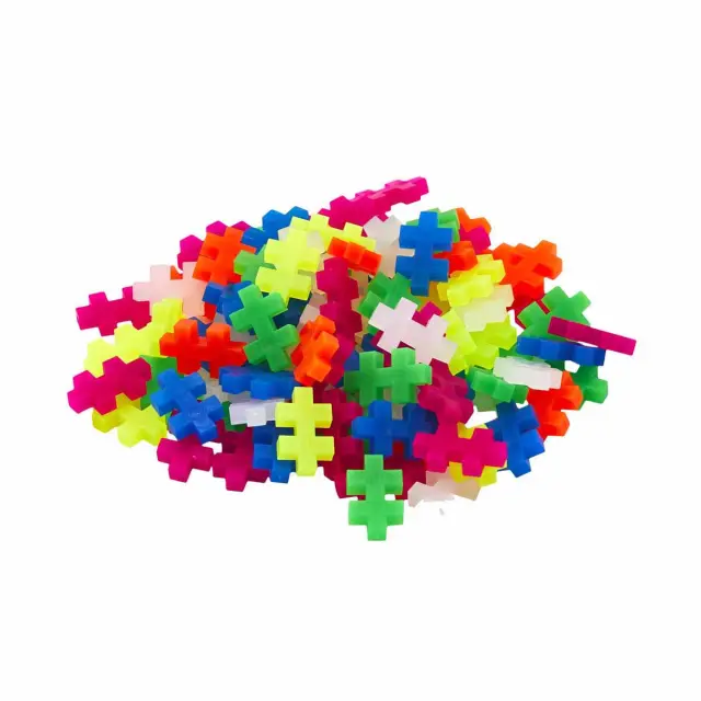 Τουβλακια Plus Plus Neon Mix Σε Σωληνα 100Τμχ (PLS04024) Πολύχρωμο 2