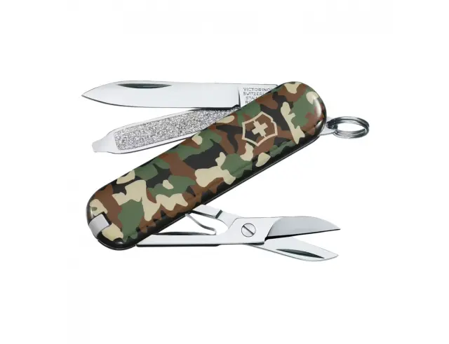 Ελβετικός Σουγιάς Victorinox Classic SD Printed με 7 λειτουργίες και μήκος 5.8cm - Camouflage0.6223.94