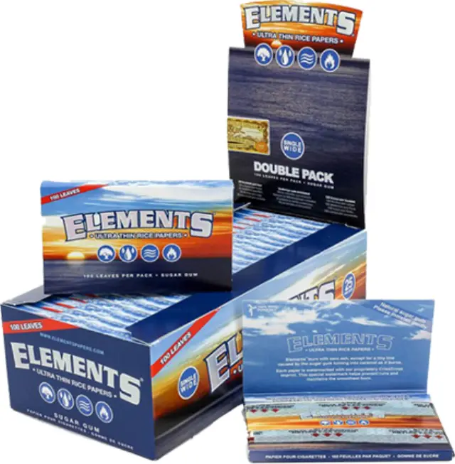 Elements Χαρτάκια - Double - Single Wide 25τεμ.