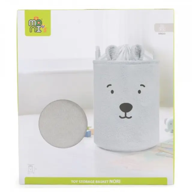 Moni Καλάθι Αποθήκευσης Παιχνιδιών Toy Storage Basket 35x45 cm Nori Beige 3800146273545 2