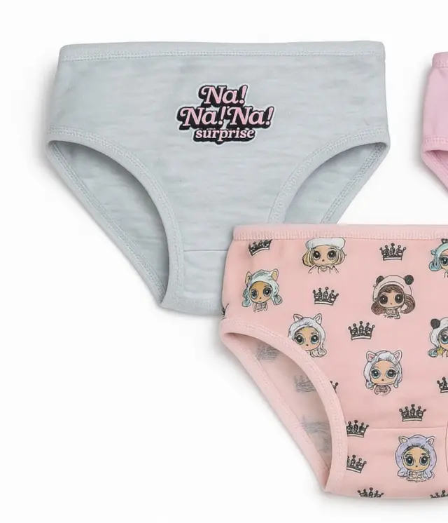Βρακάκια Σετ 3τμχ Nanana Pink Grey 8080304 - 5-6 Y (110-116cm) 2