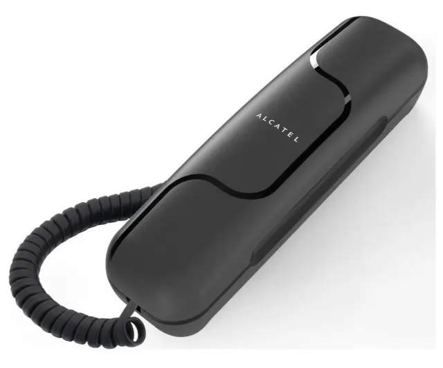 Σταθερό Ψηφιακό Τηλέφωνο Alcatel T06 με Επανάκληση και Ρύθμιση Έντασης Μαύρο