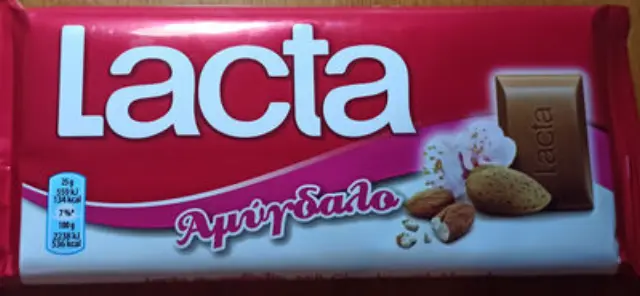 Lacta Σοκολάτα Γάλακτος με Αμύγδαλο 85gr 1 τμχ