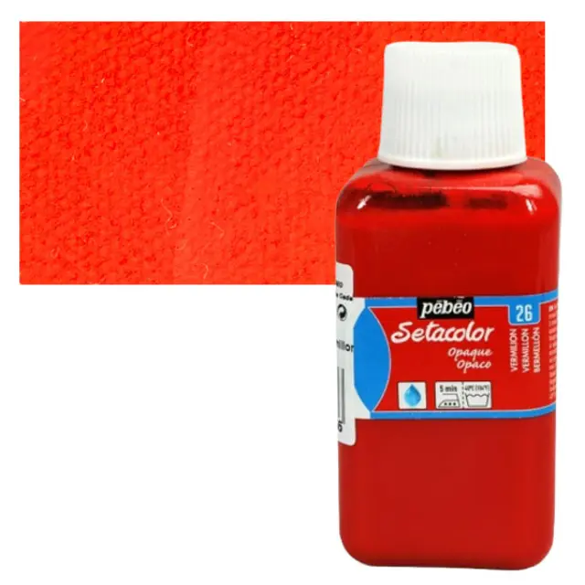 Pebeo Χρώμα Υφάσματος Setacolor Opaque - 26 Vermilion - 250ml