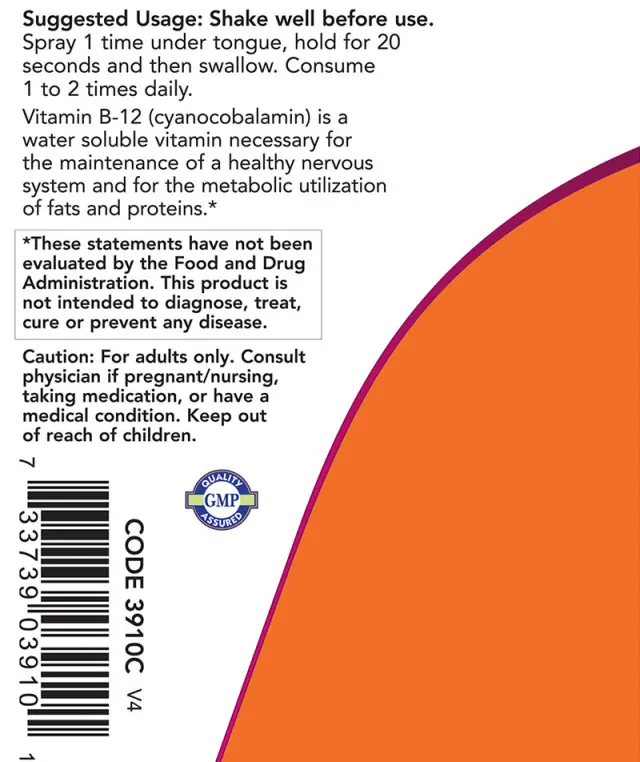 Now Foods Vitamin B-12 Liposomal Spray 3