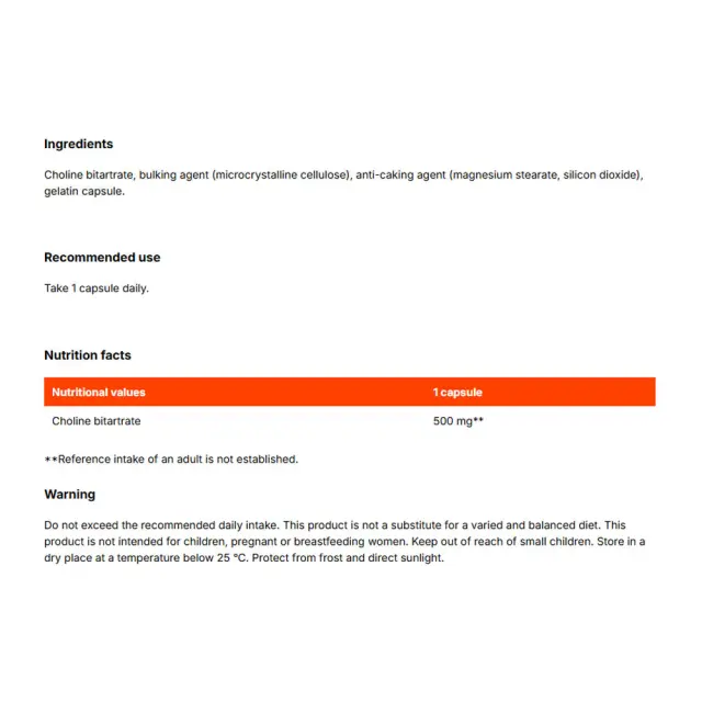 GymBeam Choline Bitartrate 2