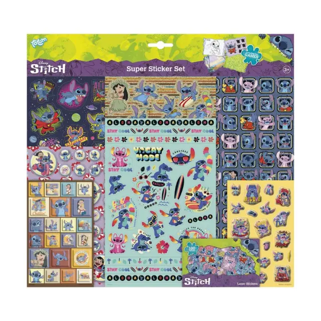 Totum: Disney Stitch Αυτοκόλλητα - Super Sticker Set (TT700062)