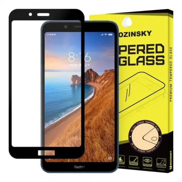 Tempered Glass Αντιχαρακτικό Τζάμι Προστασίας Full Cover/Full Glue 0.3mm 9H για Xiaomi Redmi 7A- Black