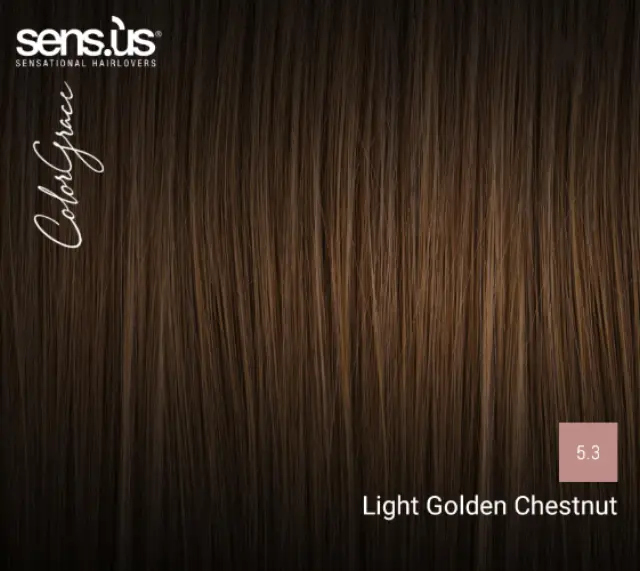 Sensus Color Grace M3K 5.3 Light Golden Chestnut 100ml - (μόνιμη βαφή ανοιχτό καστανό ντορέ) 2
