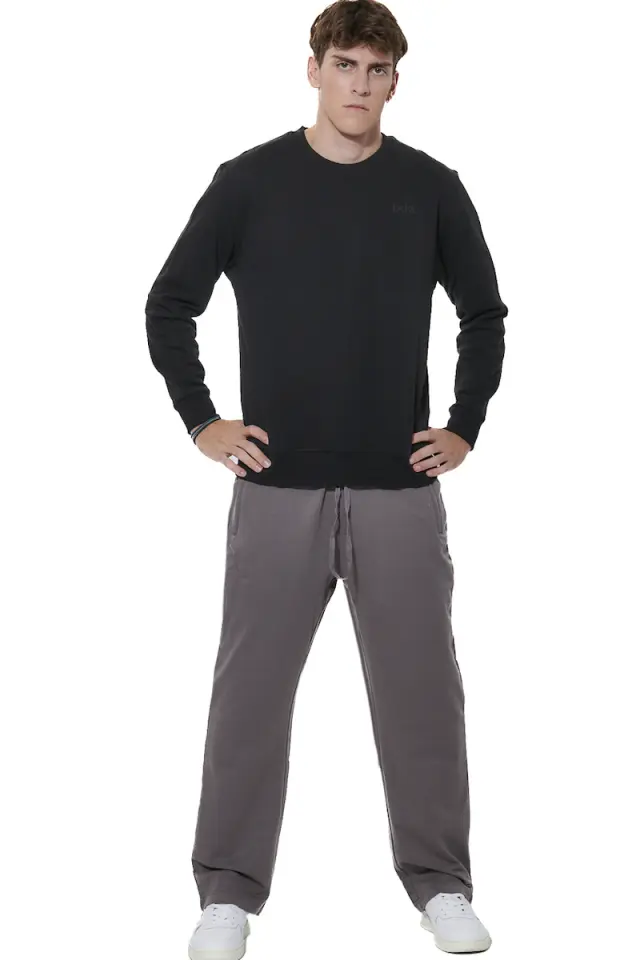 Body Action Men Ess FT Pants Grey 023629-01-03B - 3XL 2