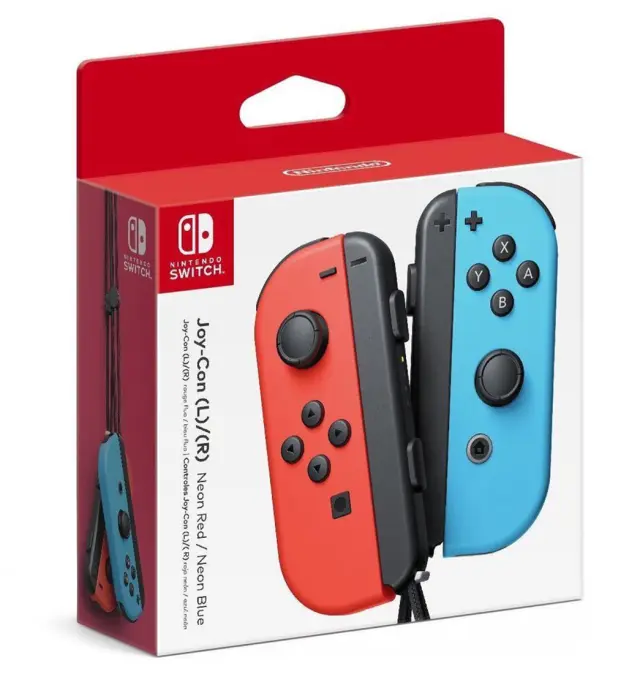 Nintendo Switch Joy-Con Controller Pair - Neon Red (L) AND Neon Blue (R) - Nintendo Switch