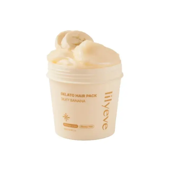 Lilyeve Gelato Hair Pack Silky Banana Ενυδατική Μάσκα Μαλλιών με Άρωμα Μπανανα, 200ml