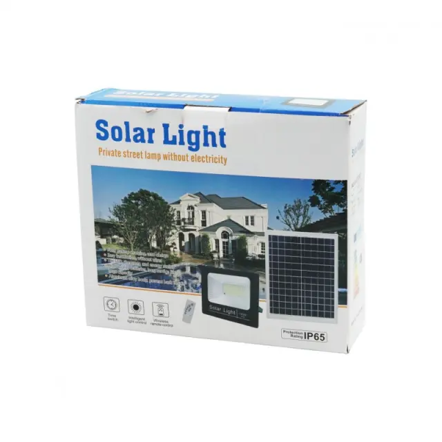 ΠΡΟΒΟΛΕΑΣ ΣΕΤ ΜΕ ΠΑΝΕΛ SOLAR 100W 6000K B-100 2