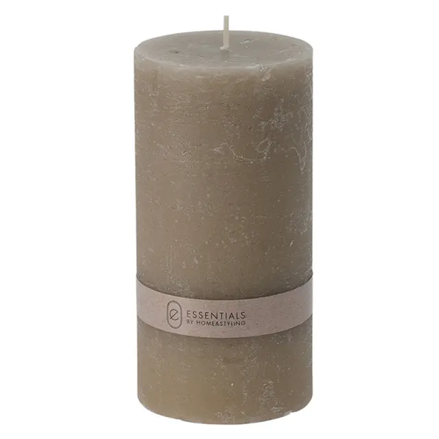 Κερί κορμός ρουστίκ καφέ/γκρι 7x7x14cm Homeguru CA342 24875