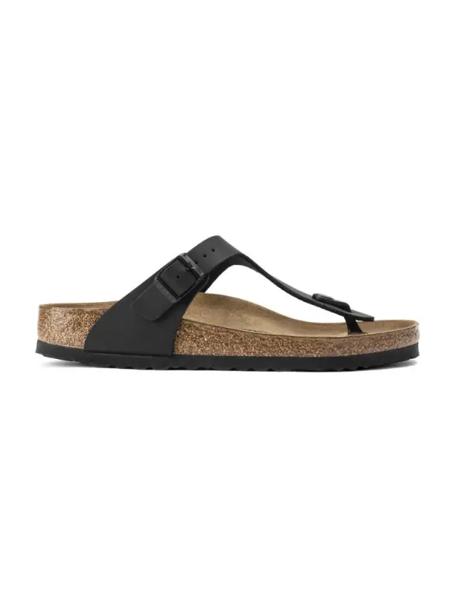 Birkenstock Σαγιονάρες Unisex Birko-Flor(ανθεκτικό υλικό της Birkenstock-επιτρέπει την επαφή με το νερό) Μαύρο BIR/GIZEH 043691 BLACK 3
