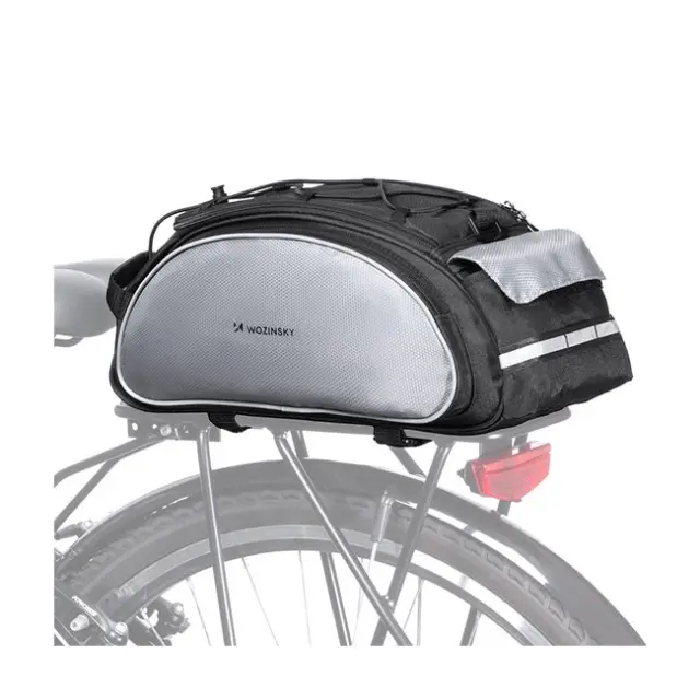 Wozinsky Bike Pannier Bag with Shoulder Strap 13L Black (WBB1BK)