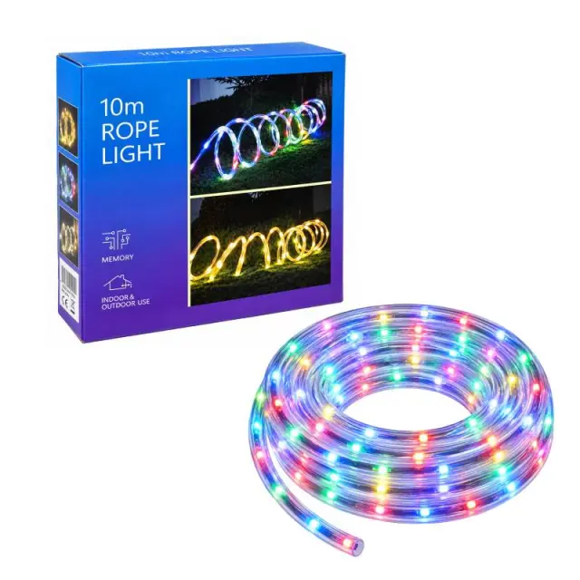 Φωτοσωλήνας LED RGB 10m με Εφέ Φωτισμού – RGB LED Rope Light 082380