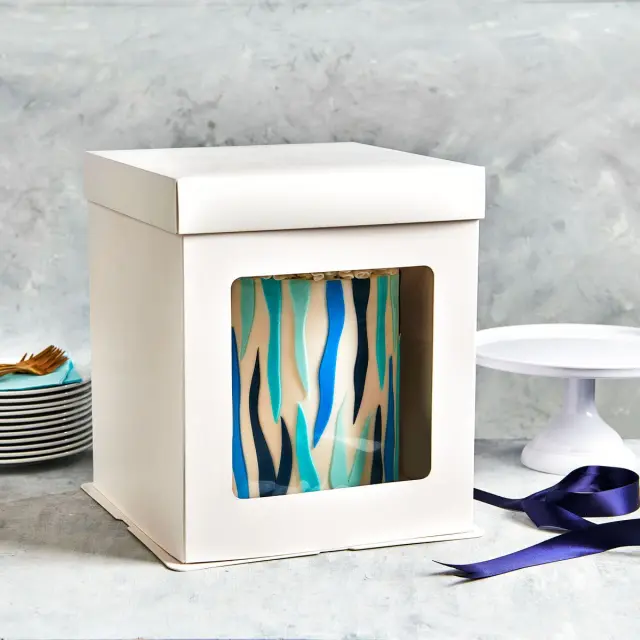 Funcakes Κουτί Κεϊκ - Λευκό - 26 X 26 X 29,4 εκ. 2