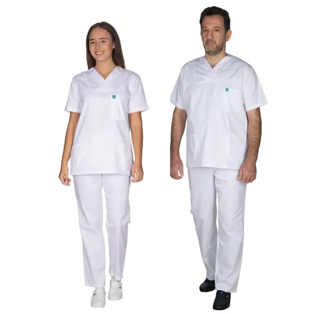 Ιατρική Στολή Unisex – Άσπρο XXS-8XL - XS