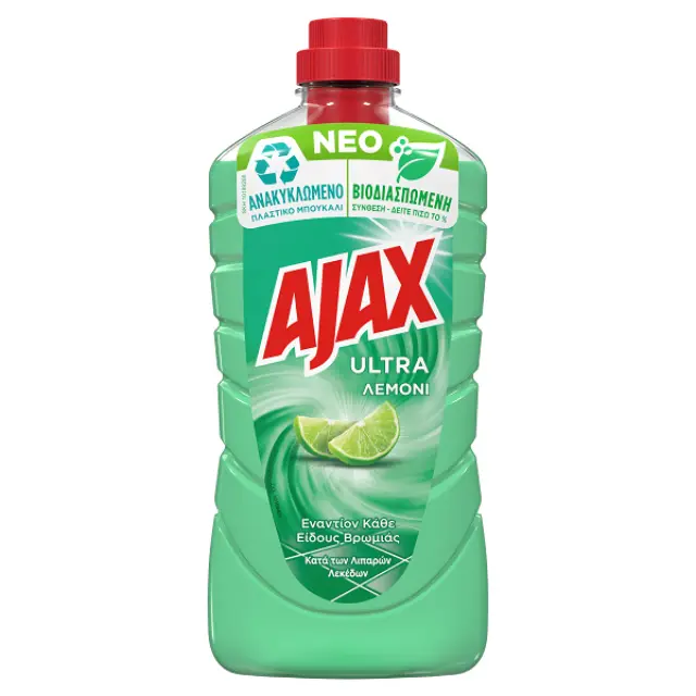Γενικό Καθαριστικό AJAX Λεμόνι 1lt