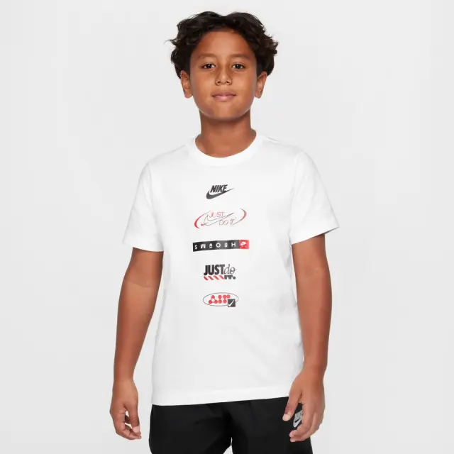 Nike Logo Tee ΠΑΙΔΙΚΗ ΜΠΛΟΥΖΑ (HM5662-100) - Λευκό - XL 13-15 ετών