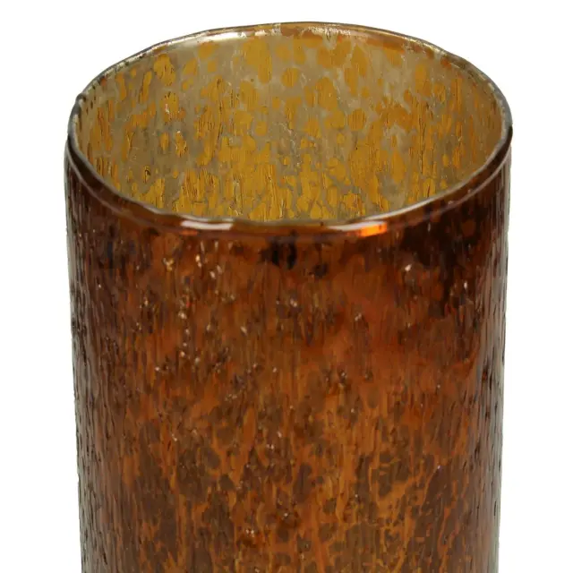Κηροπήγιο Amber Γυαλί 12x12x20cm 3