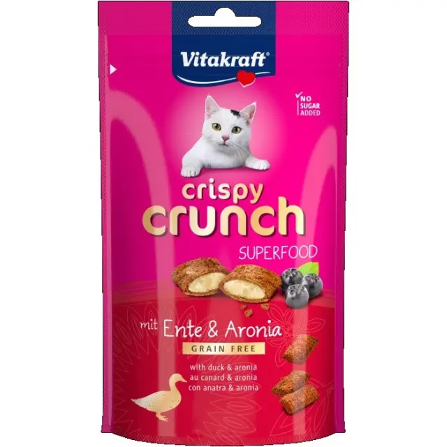 VITAKRAFT Crispy Crunch Duck with chokeberry - cat treats - 60g