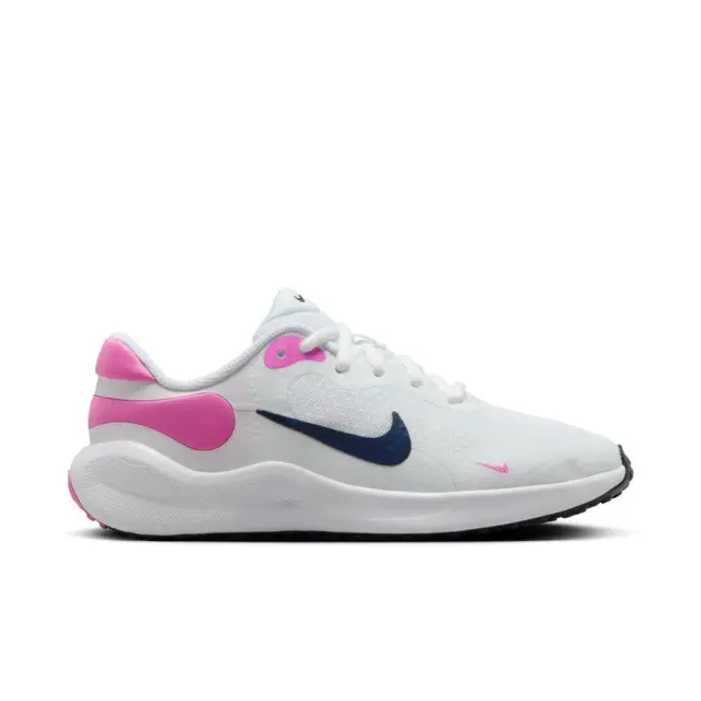 Nike Revolution 7 (GS) (FB7689-103) - Λευκό-Ροζ