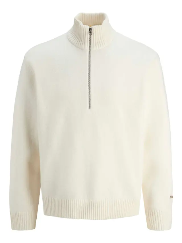 JORNORREBRO KNIT HALF ZIP SN Sea Salt