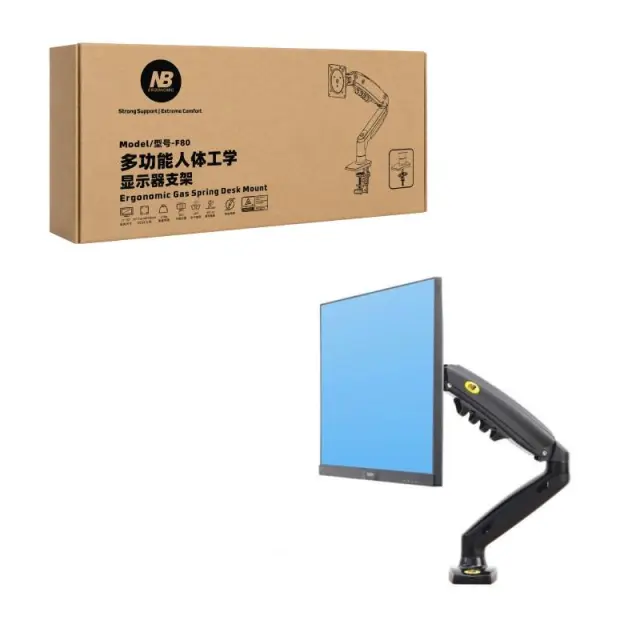 Βάση Οθόνης LED Monitor stand 17"-30" Upgraded Model F80 - Gas Strut Desktop Monitor Mount 0207008