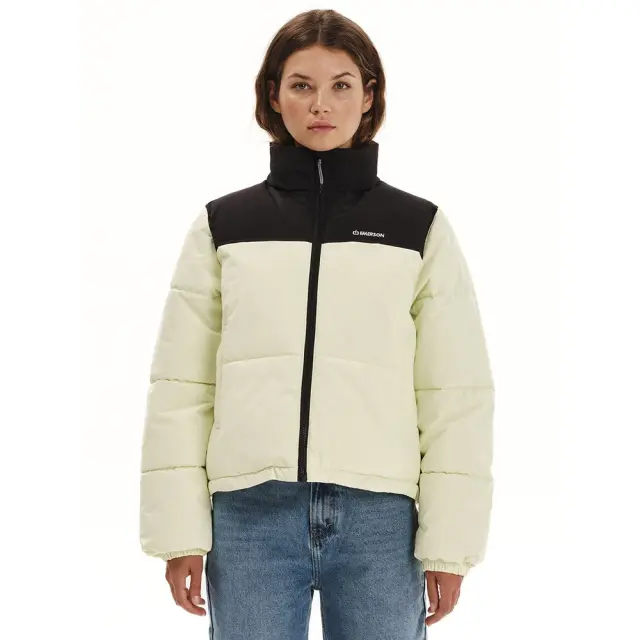 Emerson Women's Puffer Jacket (252.EW10.75-Cream-Black) - Μαύρο-Μπέζ