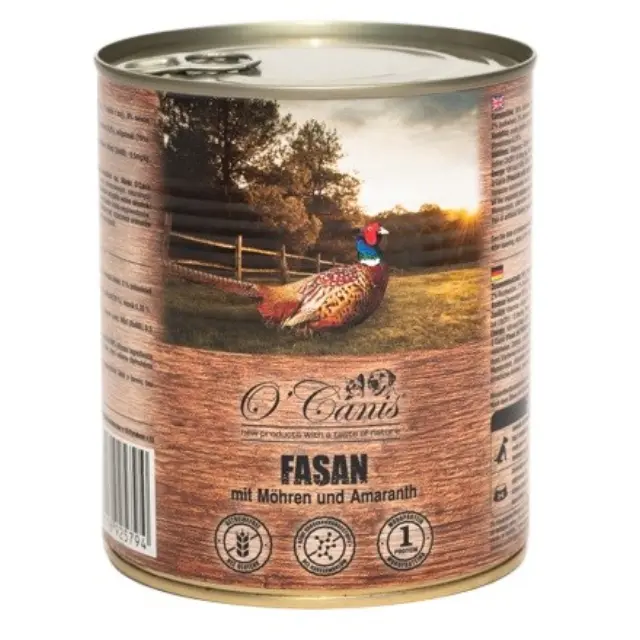O'CANIS Pheasant with Carrots Monoprotein - wet dog food - 800g