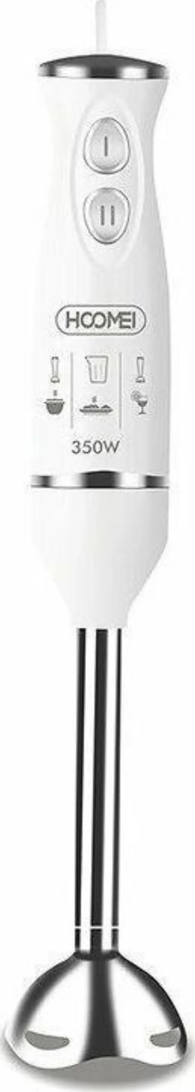 Hoomei HM-6635S Ραβδομπλέντερ με Ανοξείδωτη Ράβδο 350W Λευκό