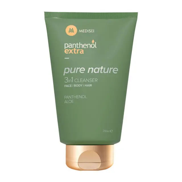 MEDISEI Panthenol Extra Pure Nature 3in1 Cleanser For Face Body & Hair Αφρόλουτρο & Σαμπουάν 200ml