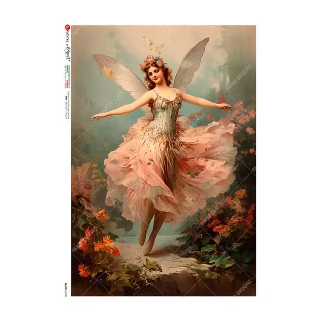 Ριζόχαρτο για Decoupage PaperD, Νεράιδα F0100, 30x40cm