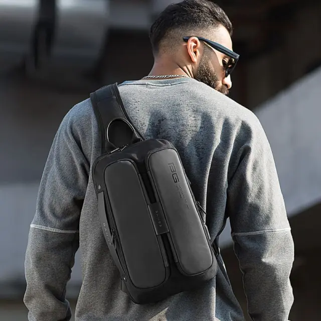 Τσαντάκι ώμου χιαστί crossbody Bange 7079 μαύρο - One Size 3