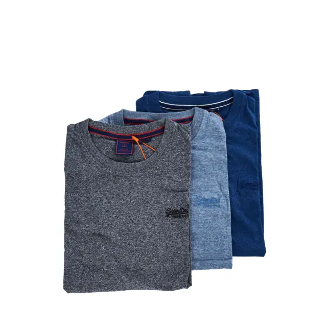 Superdry Ανδρικό Φανελάκι Vle Tee Vintage Logo - Τριπλό Πακέτο, Χρώμα Brblumrl-Crkblugg-Krstbkmgagrt - S