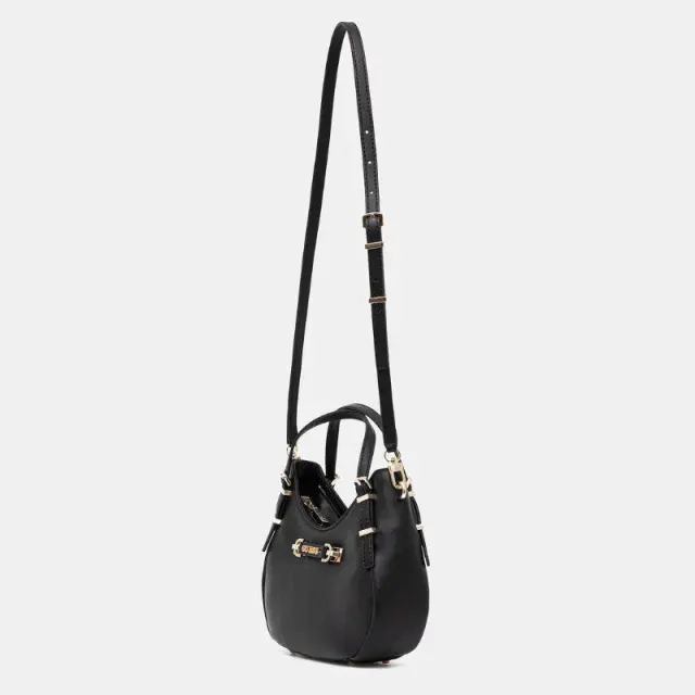 Guess - Γυναικεία Τσάντα Χειρός Mini Lefia Satchel HWBG9644050-BLA Μαύρο 2