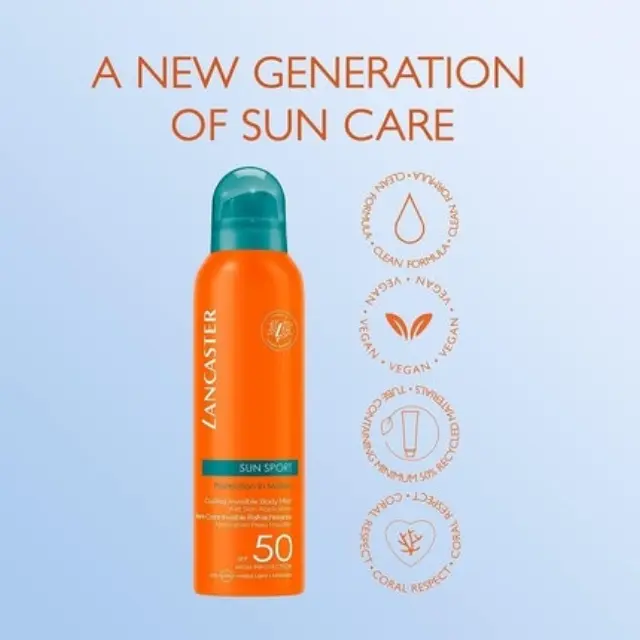Lancaster Sun Sport Cooling Invisible Αντηλιακό Mist για το Σώμα SPF30 200ml 2