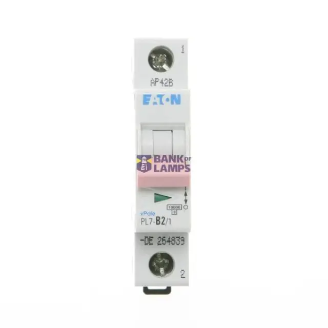 PL7-B2/1 Miniature circuit breaker (MCB), 2 A, 1p, characteristic: B