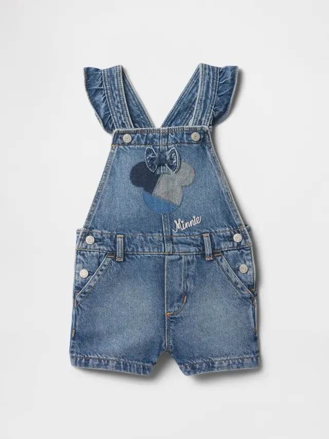 Gap Ã— Disney Βρεφική & Νηπιακή Denim Σαλοπέτα Σορτς Medium indigo - 4YRS