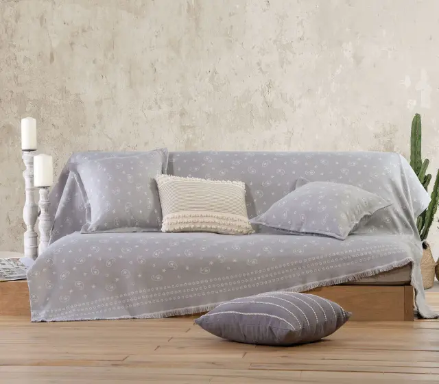 ΡΙΧΤΑΡΙ ΤΡΙΘΕΣΙΟΥ ΚΑΝΑΠΕ GLOOM 170X300 GREY NEF NEF
