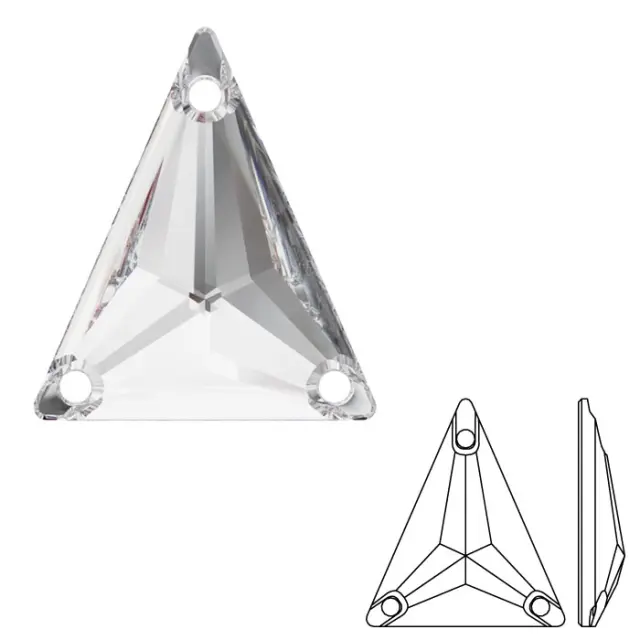 Swarovski Ραφτά 3271 Slim Triangle Crystal 25x28.7mm - 1τεμ
